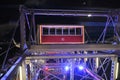 Ferris wheel in the evening in the large amusement park `Prater` in Vienna, Austria, Europe Royalty Free Stock Photo